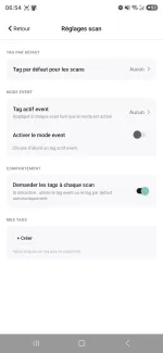 Réglages de scan et tags par défaut dans VIXEO pour organiser ses contacts